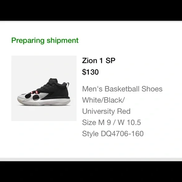Naruto x Jordan Zion 1 Madara Sage of Six Paths size 9.5 Jordan | Shoes | Naruto X Jordan Zion Madara Sage Of Six  main image 2